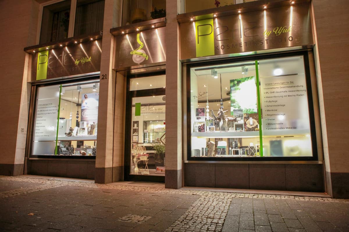 Ladenfront des Kosmetikstudios Perle in der Kramgasse 21